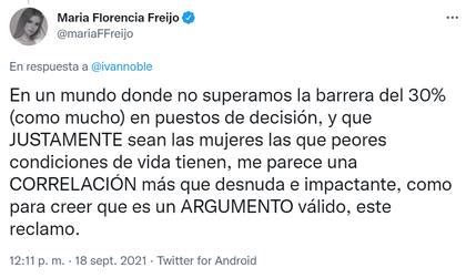 ivan noble twitter|Iván Noble se cruzó con las feministas en Twitter por .
